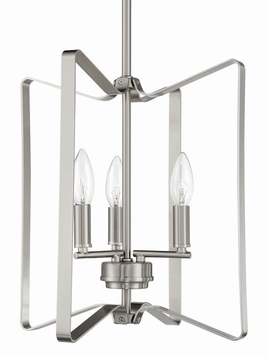 Craftmade 56133-BNK Three Light Foyer Pendant, Brushed Polished Nickel