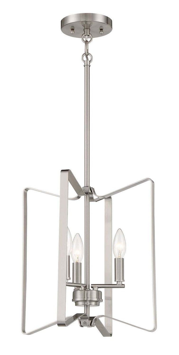 Craftmade 56133-BNK Three Light Foyer Pendant, Brushed Polished Nickel