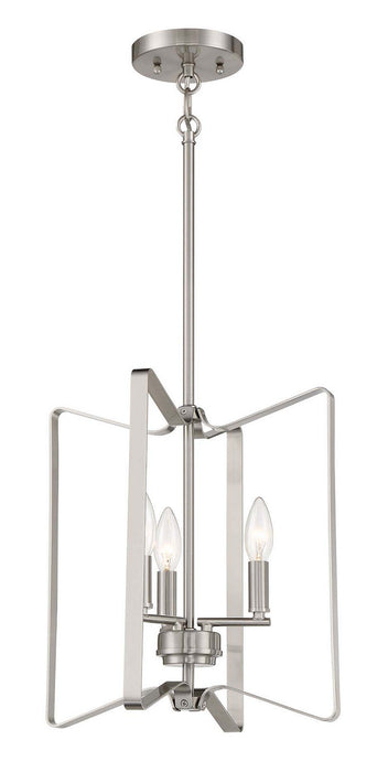 Craftmade 56133-BNK Three Light Foyer Pendant, Brushed Polished Nickel
