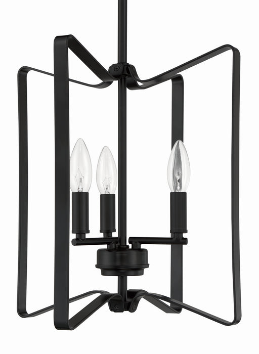 Craftmade 56133-FB Three Light Foyer Pendant, Flat Black