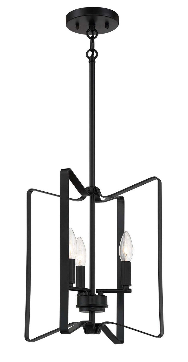 Craftmade 56133-FB Three Light Foyer Pendant, Flat Black