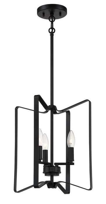 Craftmade 56133-FB Three Light Foyer Pendant, Flat Black