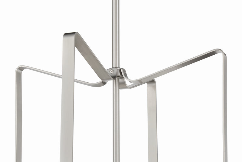 Craftmade 56134-BNK Four Light Foyer Pendant, Brushed Polished Nickel