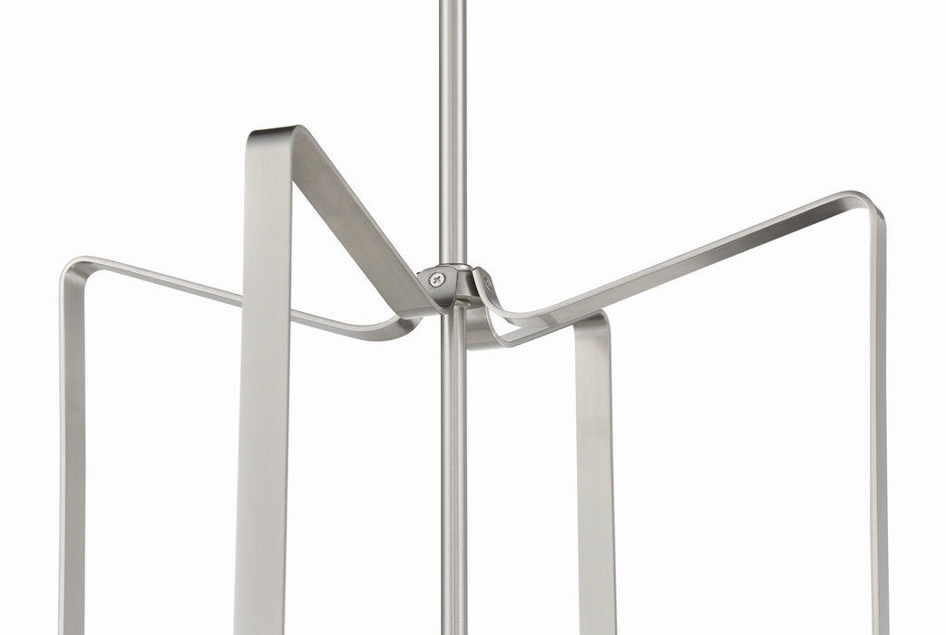 Craftmade 56134-BNK Four Light Foyer Pendant, Brushed Polished Nickel