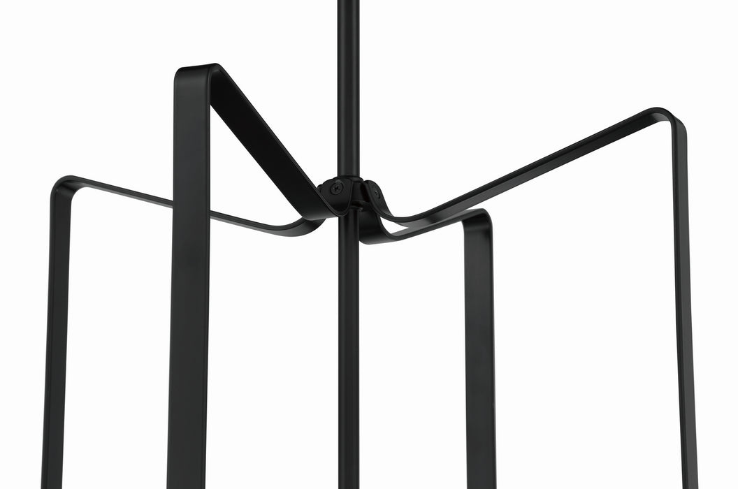 Craftmade 56134-FB Four Light Foyer Pendant, Flat Black
