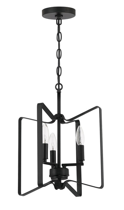 Craftmade 56153-FB Three Light Convertible Semi Flush, Flat Black