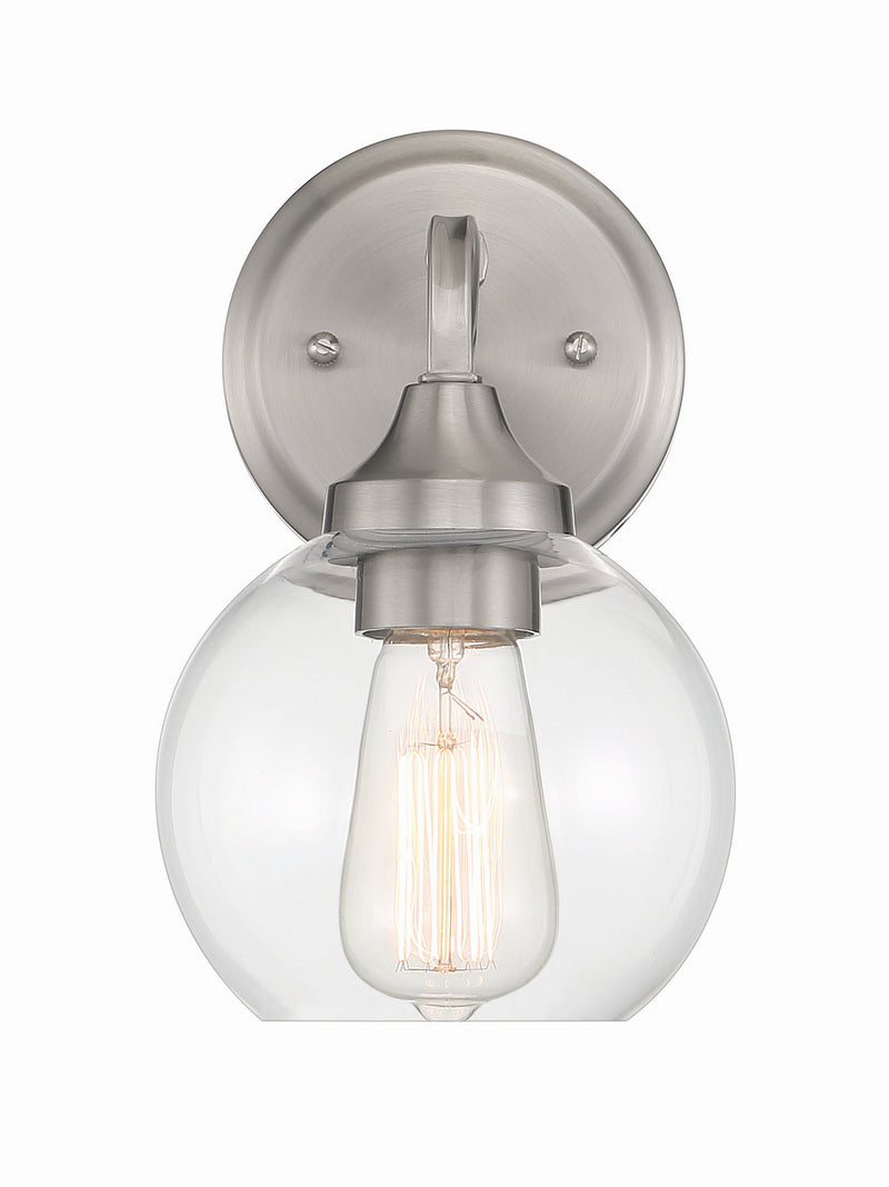 Craftmade 56201-BNK One Light Wall Sconce, Brushed Polished Nickel