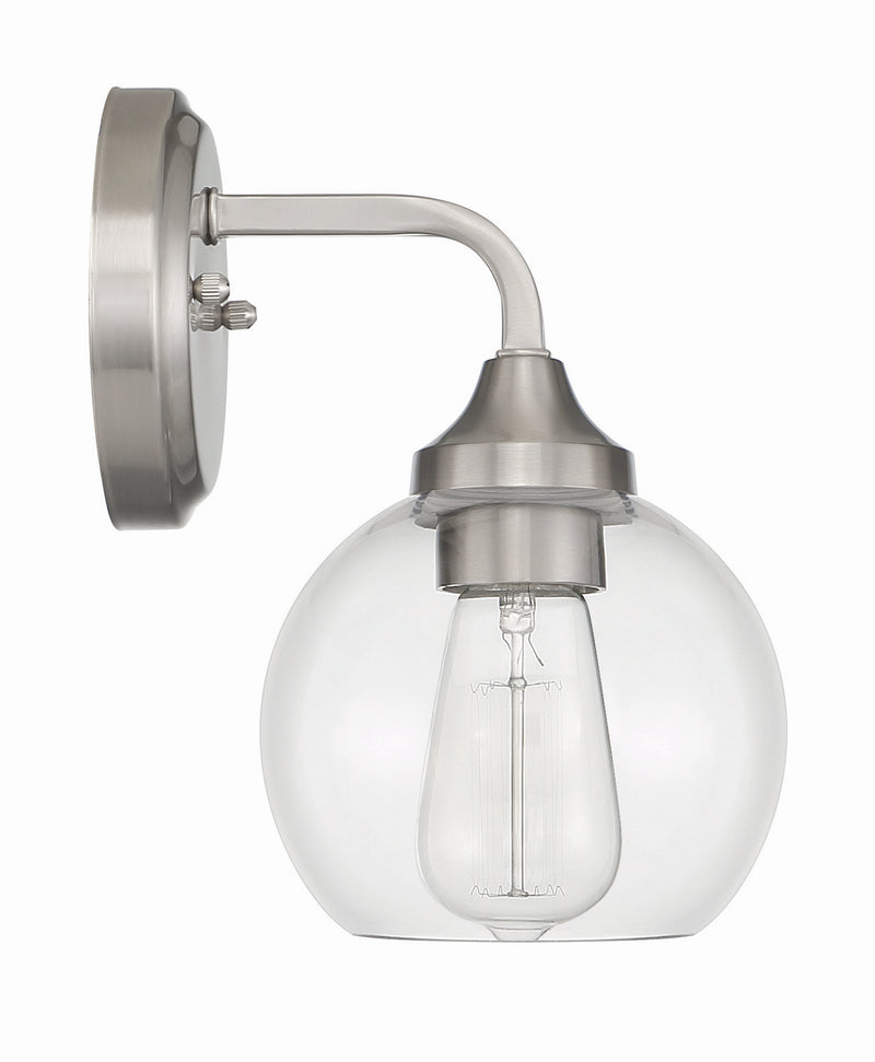Craftmade 56201-BNK One Light Wall Sconce, Brushed Polished Nickel