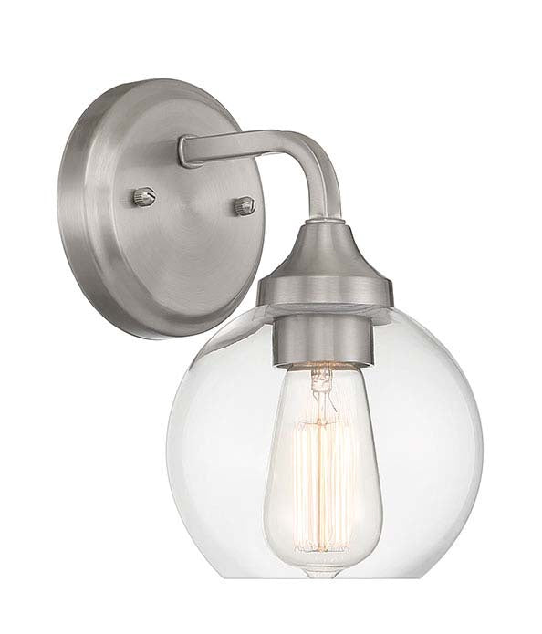 Craftmade 56201-BNK One Light Wall Sconce, Brushed Polished Nickel