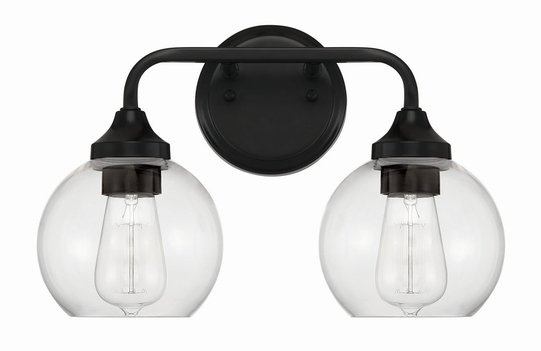 Craftmade 56202-FB Two Light Vanity, Flat Black