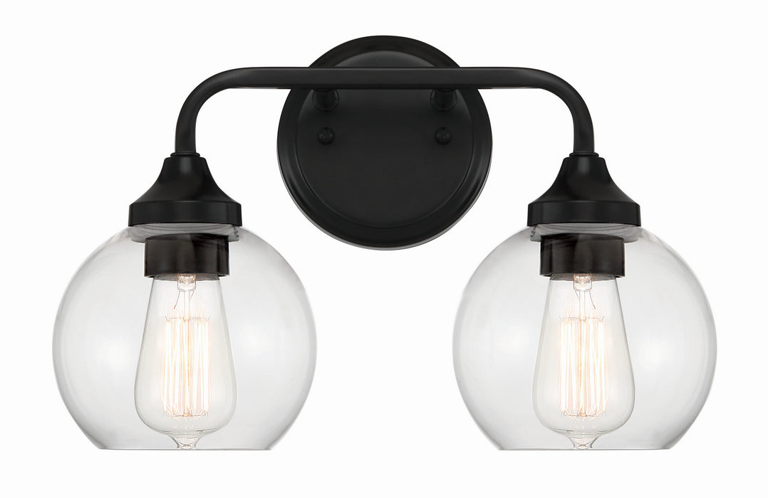 Craftmade 56202-FB Two Light Vanity, Flat Black