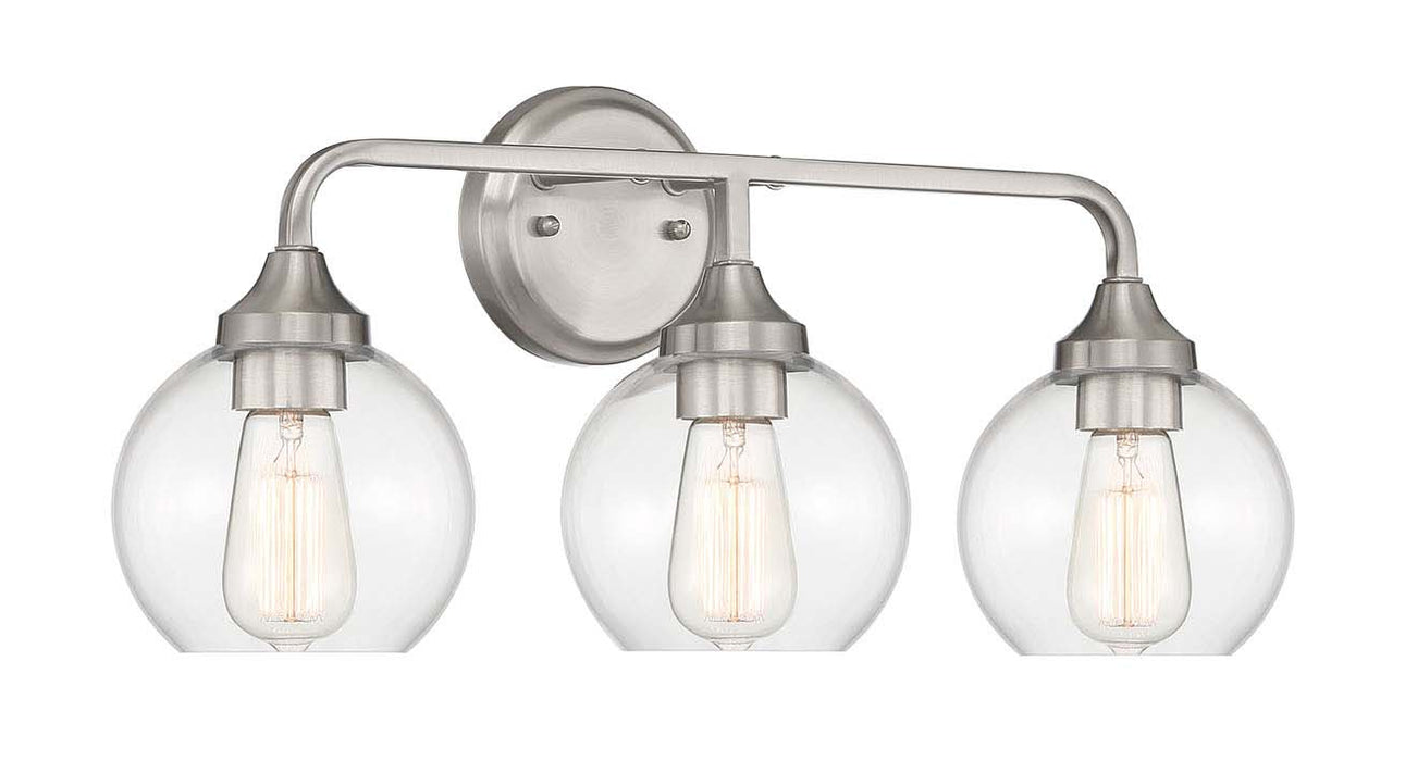Craftmade 56203-BNK Three Light Vanity, Brushed Polished Nickel