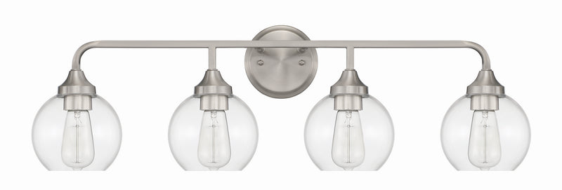 Craftmade 56204-BNK Four Light Vanity, Brushed Polished Nickel
