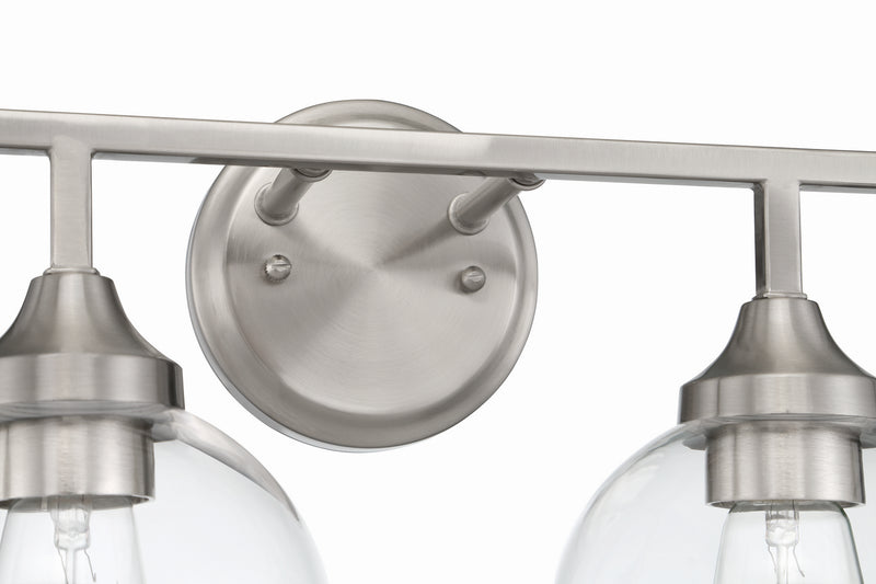 Craftmade 56204-BNK Four Light Vanity, Brushed Polished Nickel