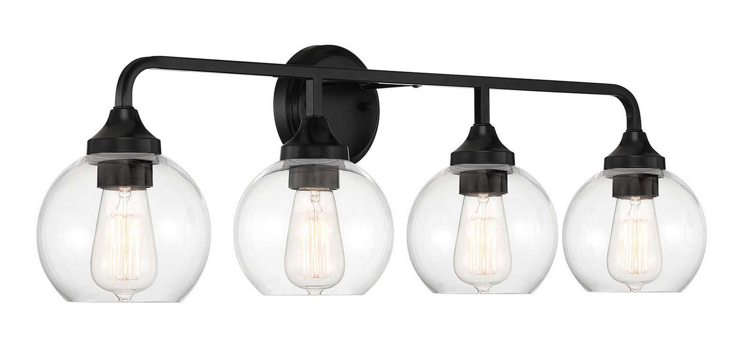 Craftmade 56204-FB Four Light Vanity, Flat Black