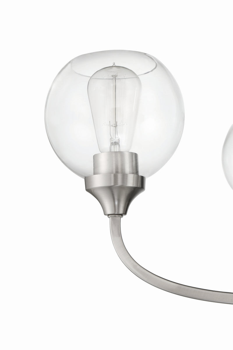 Craftmade 56223-BNK Three Light Chandelier, Brushed Polished Nickel