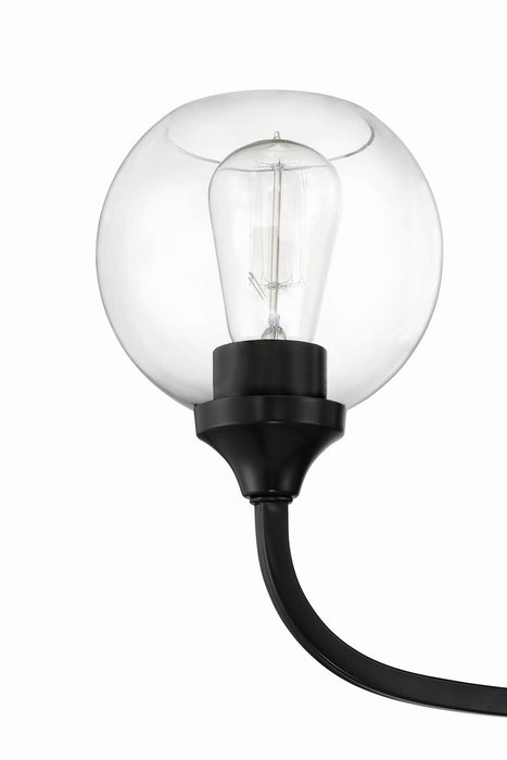 Craftmade 56223-FB Three Light Chandelier, Flat Black