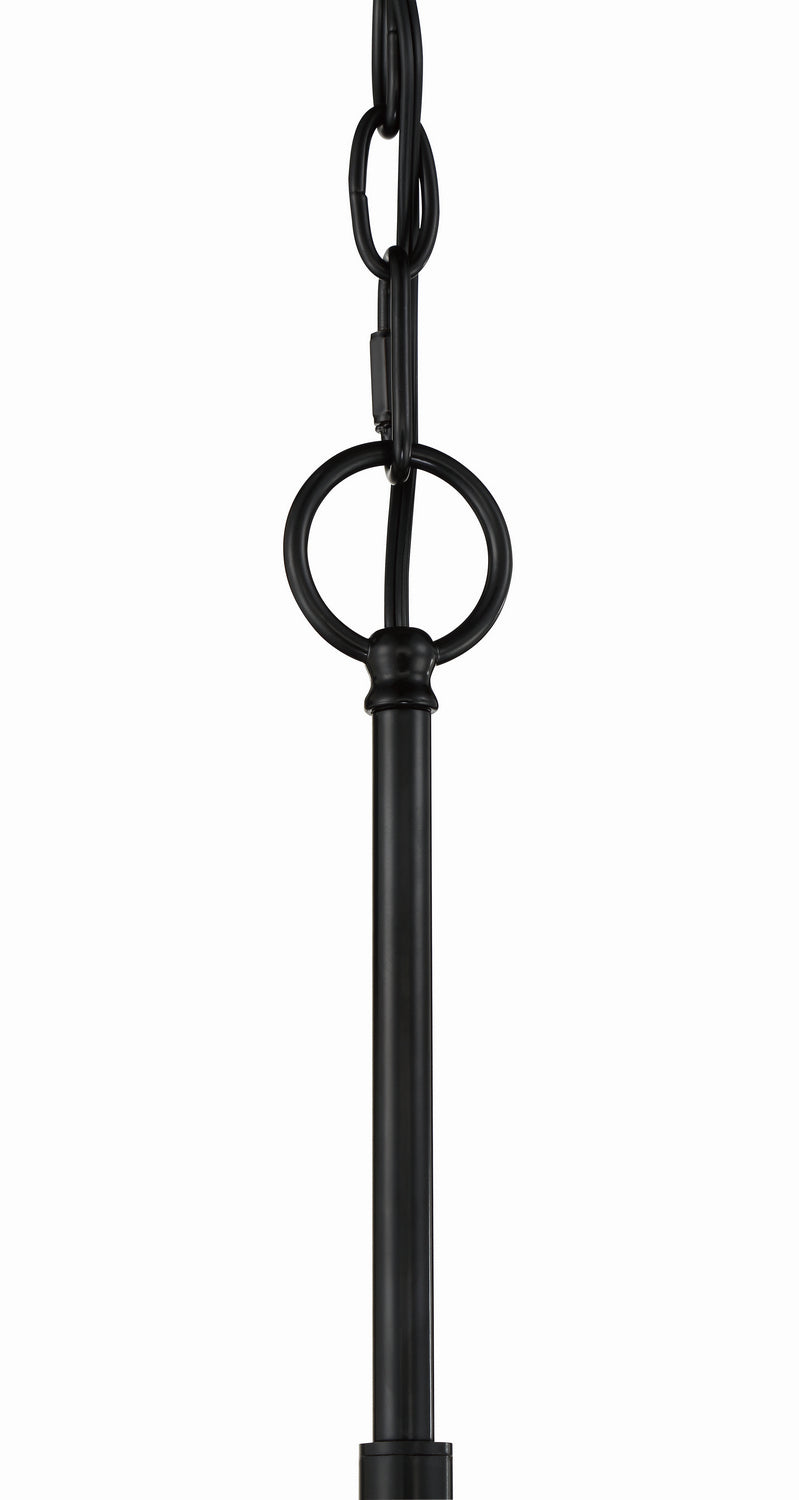 Craftmade 56223-FB Three Light Chandelier, Flat Black