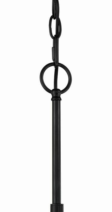 Craftmade 56223-FB Three Light Chandelier, Flat Black