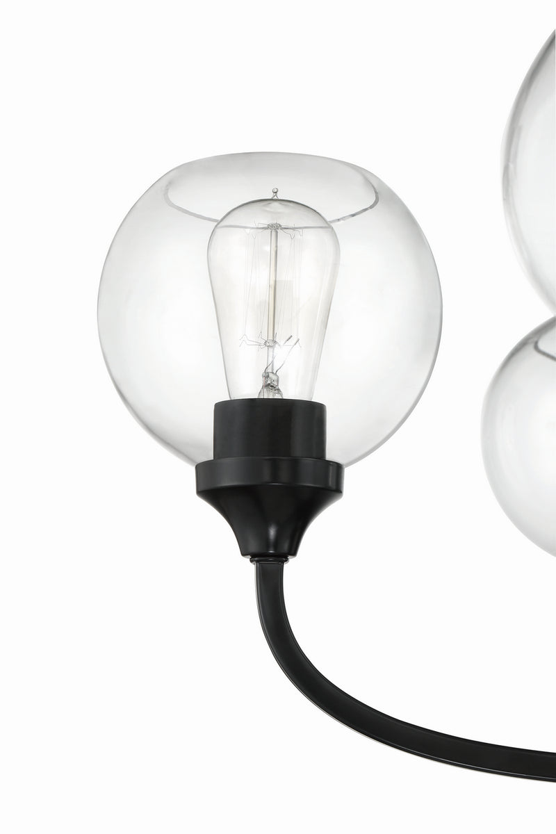 Craftmade 56225-FB Five Light Chandelier, Flat Black