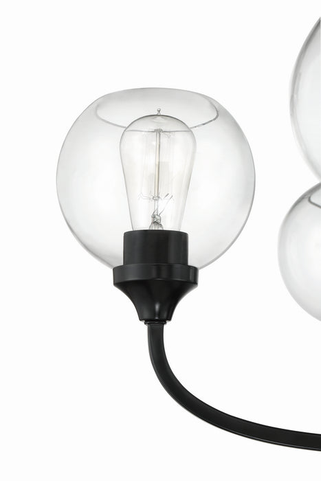 Craftmade 56225-FB Five Light Chandelier, Flat Black
