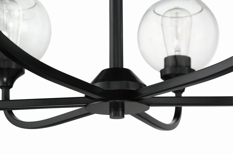 Craftmade 56229-FB Nine Light Chandelier, Flat Black