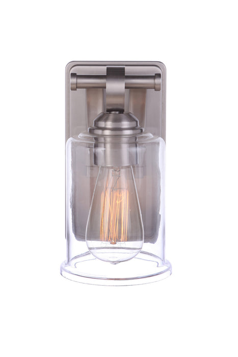 Craftmade 56401-BNK One Light Wall Sconce, Brushed Polished Nickel