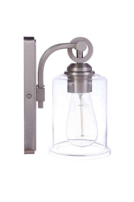 Craftmade 56401-BNK One Light Wall Sconce, Brushed Polished Nickel