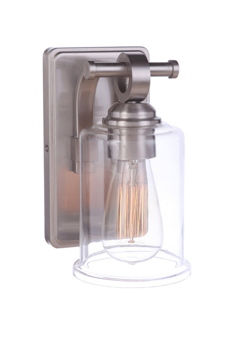 Craftmade 56401-BNK One Light Wall Sconce, Brushed Polished Nickel