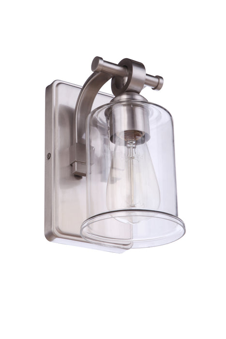 Craftmade 56401-BNK One Light Wall Sconce, Brushed Polished Nickel