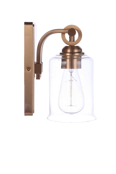 Craftmade 56401-SB One Light Wall Sconce, Satin Brass