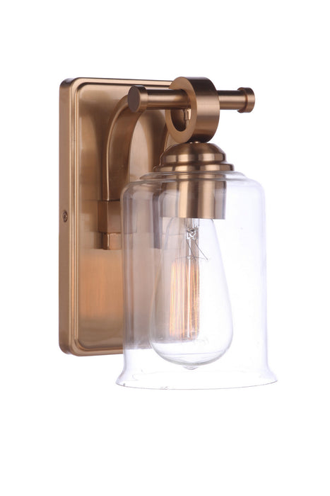 Craftmade 56401-SB One Light Wall Sconce, Satin Brass