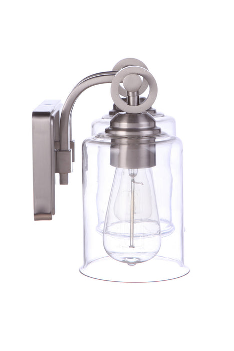 Craftmade 56402-BNK Two Light Vanity, Brushed Polished Nickel
