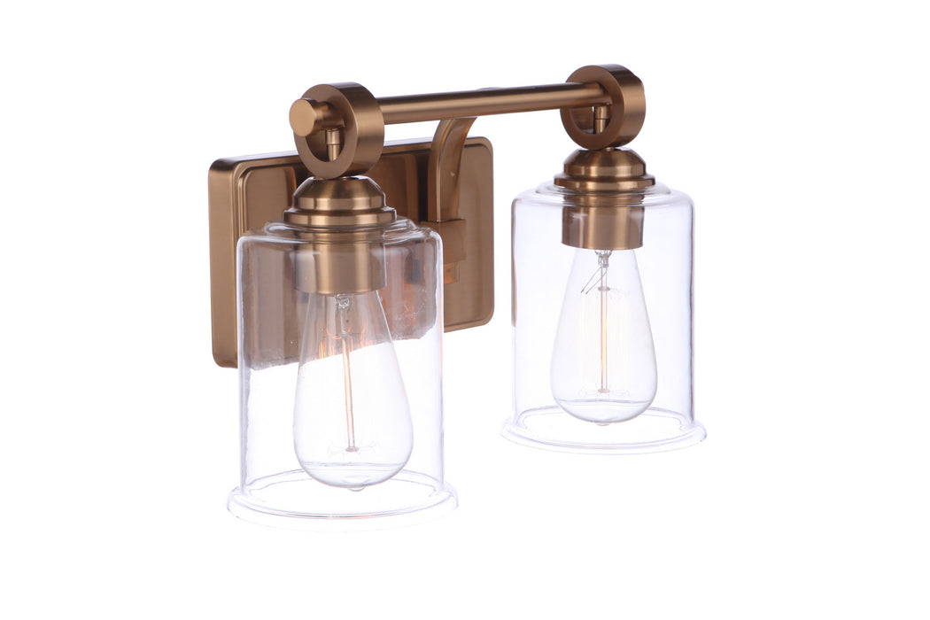 Craftmade 56402-SB Two Light Vanity, Satin Brass