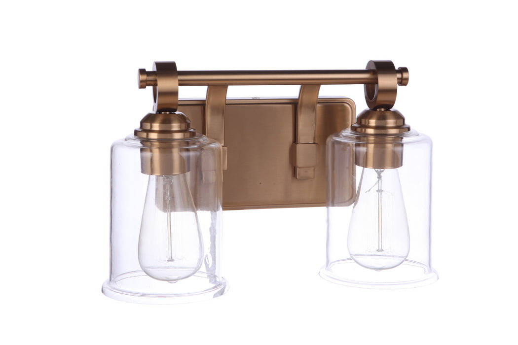 Craftmade 56402-SB Two Light Vanity, Satin Brass