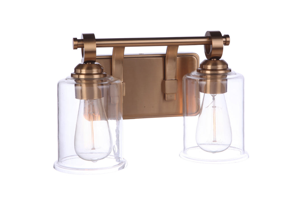 Craftmade 56402-SB Two Light Vanity, Satin Brass