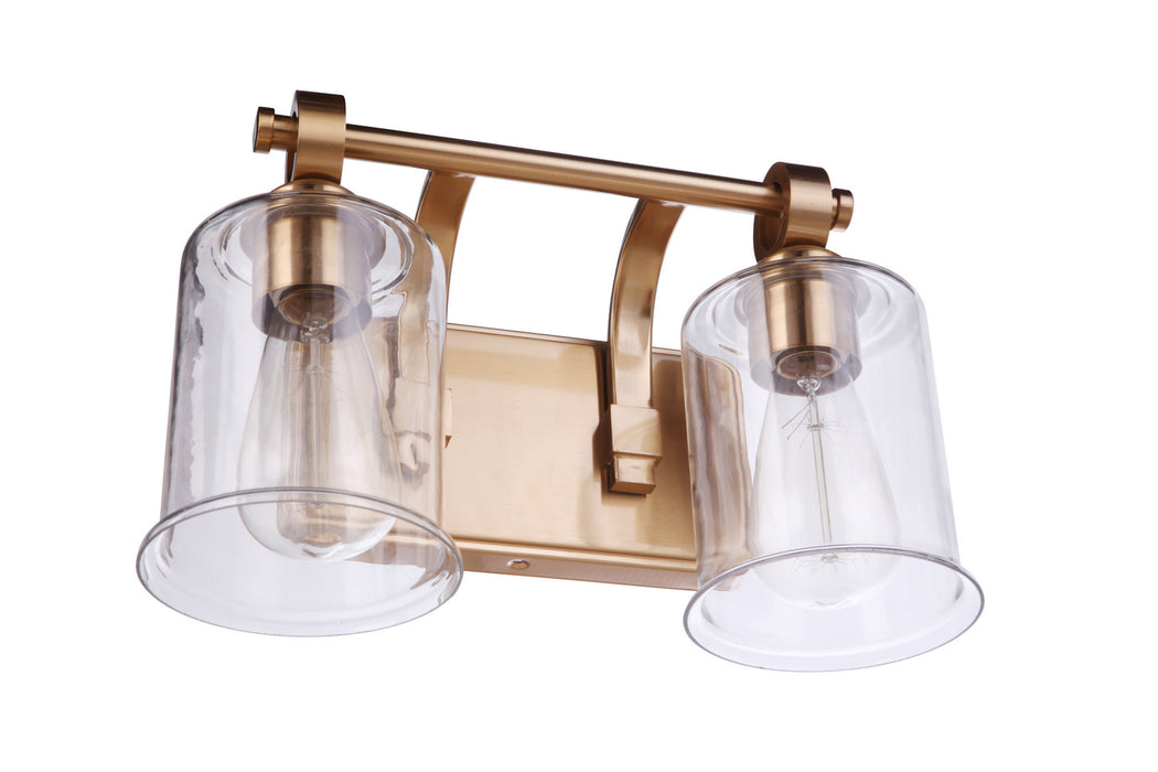 Craftmade 56402-SB Two Light Vanity, Satin Brass