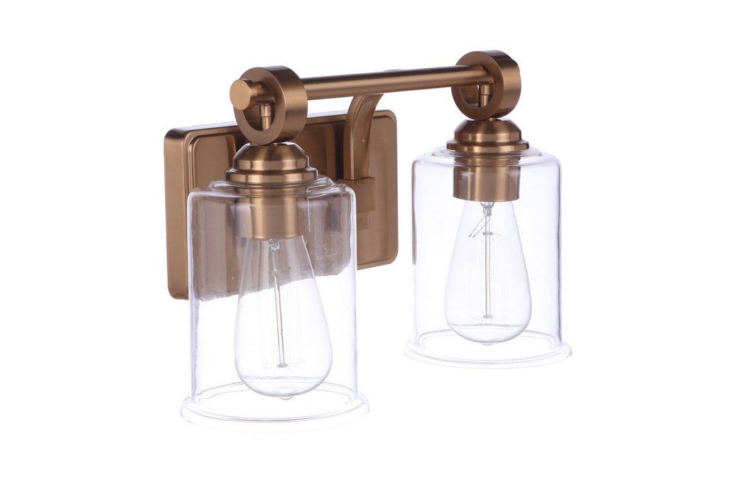 Craftmade 56402-SB Two Light Vanity, Satin Brass