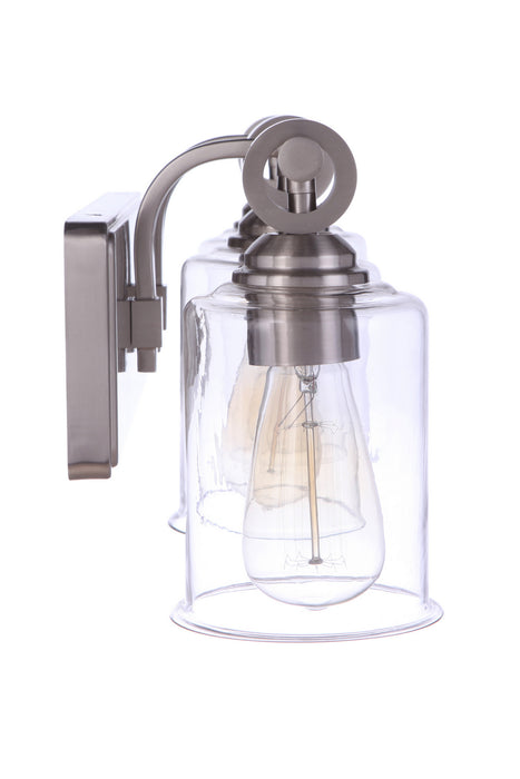 Craftmade 56403-BNK Three Light Vanity, Brushed Polished Nickel