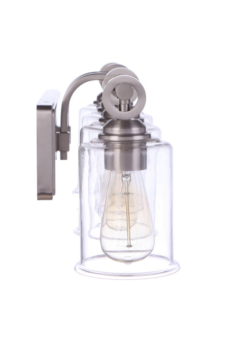Craftmade 56404-BNK Four Light Vanity, Brushed Polished Nickel