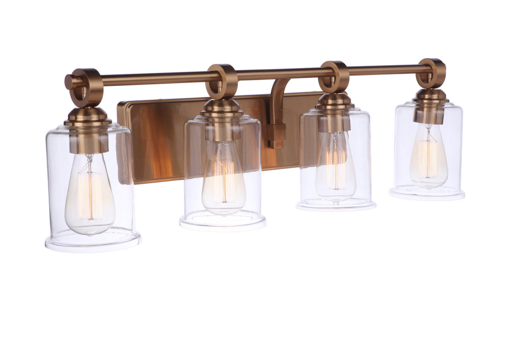 Craftmade 56404-SB Four Light Vanity, Satin Brass