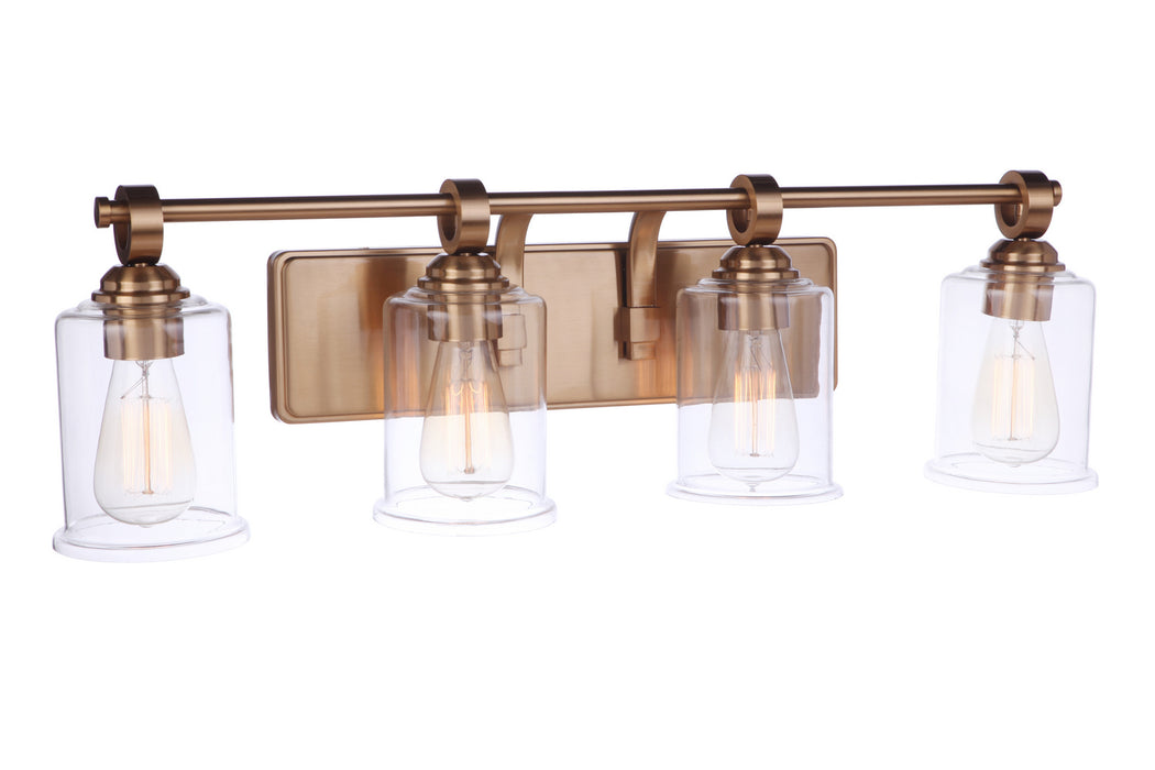 Craftmade 56404-SB Four Light Vanity, Satin Brass