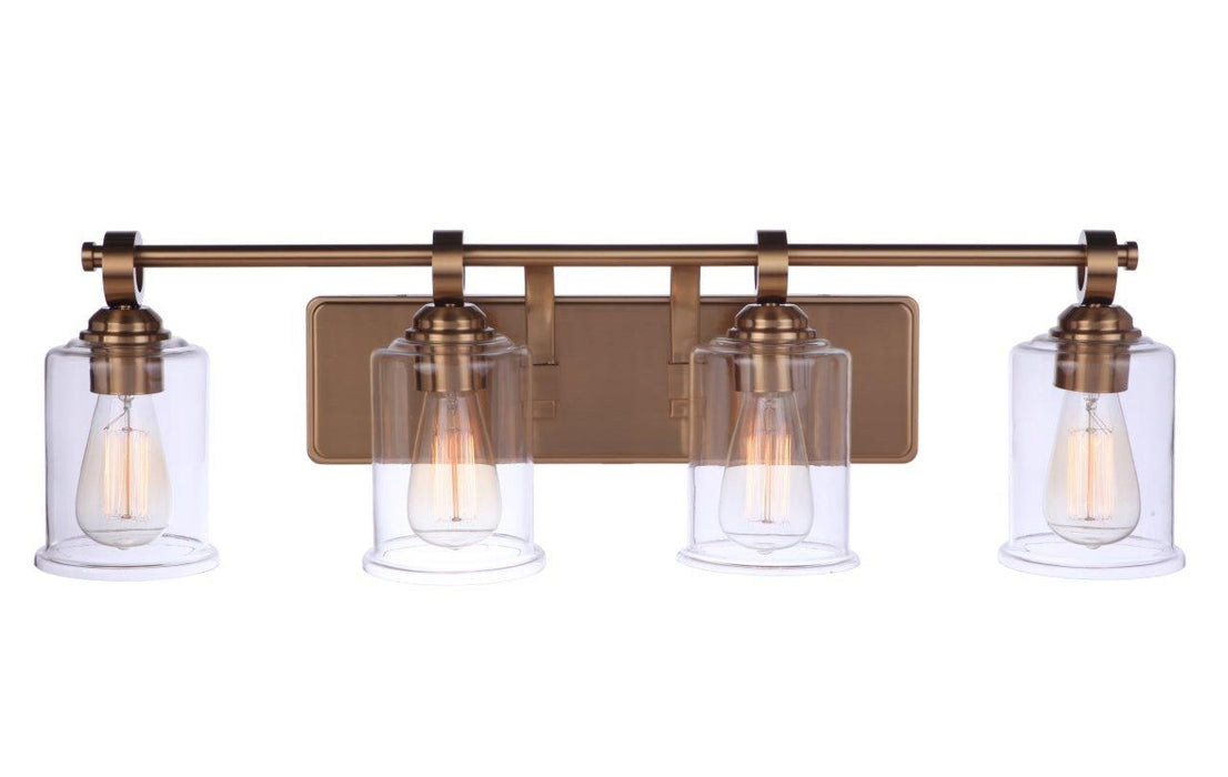 Craftmade 56404-SB Four Light Vanity, Satin Brass