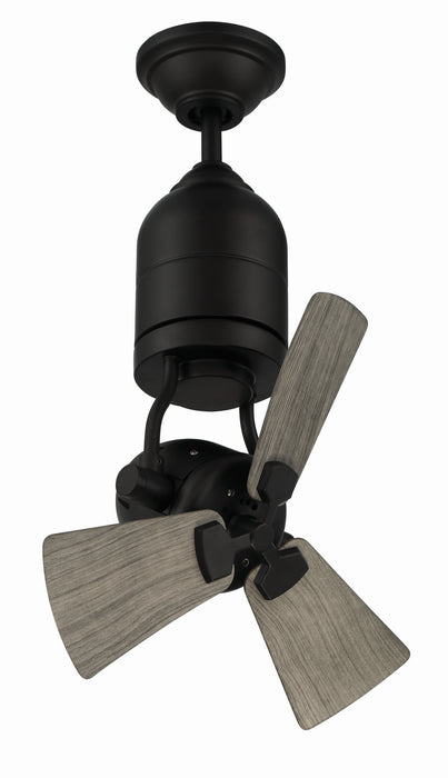 Craftmade BW318FB3 18"Ceiling Fan, Flat Black