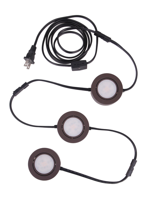 Craftmade CPK1103-BZ-LED LED Under Cabinet Puck, Bronze