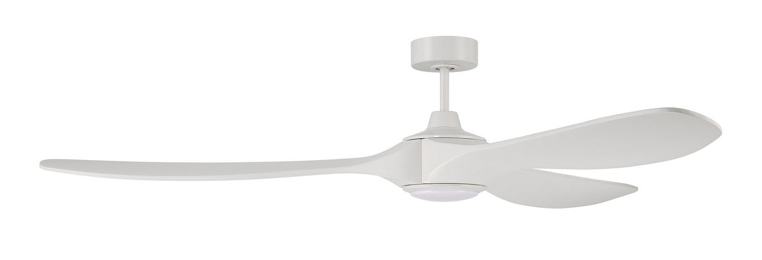 Craftmade EVY72W3 72"Ceiling Fan, White