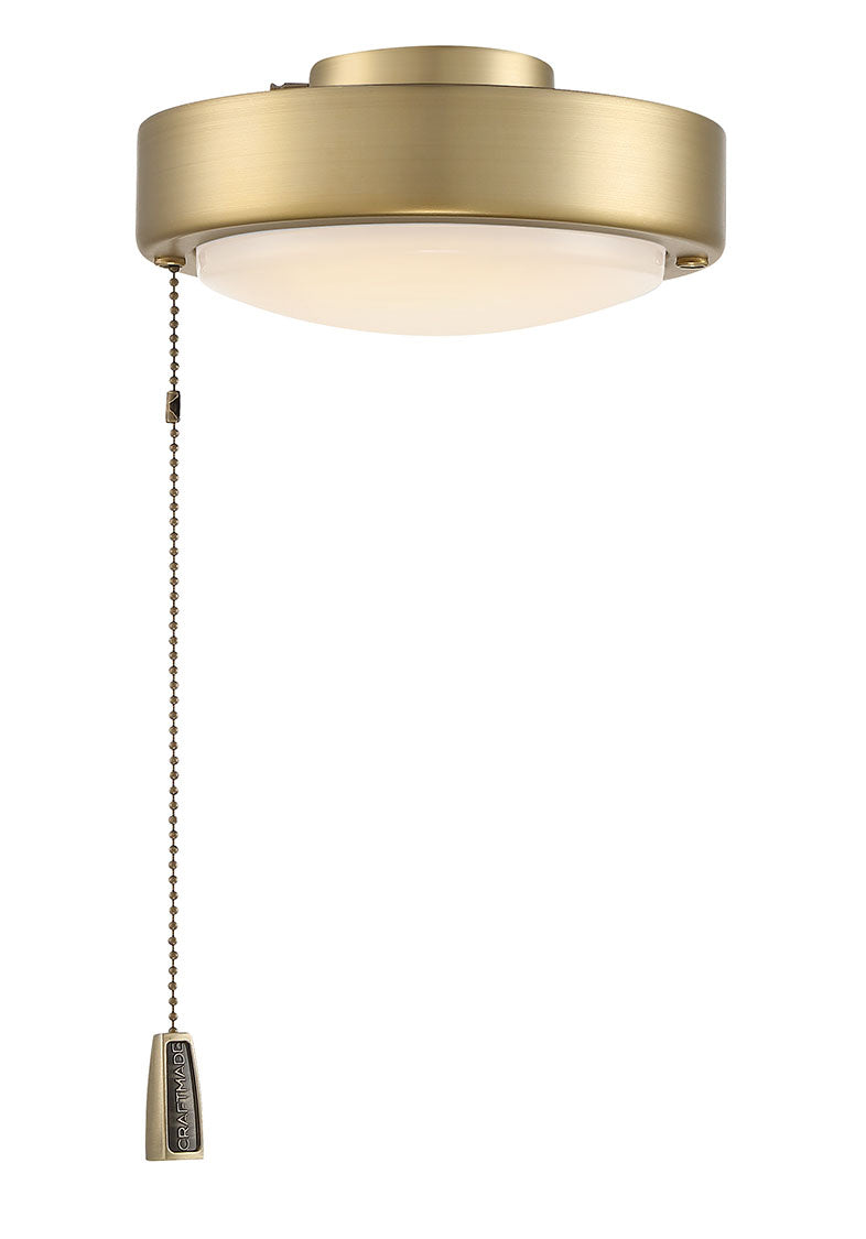 Craftmade LK2901-SB LED Disk Fan Light Kit, Satin Brass