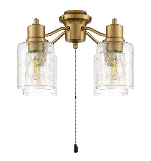 Craftmade LK403107-SB-LED LED Fan Light Kit, Satin Brass