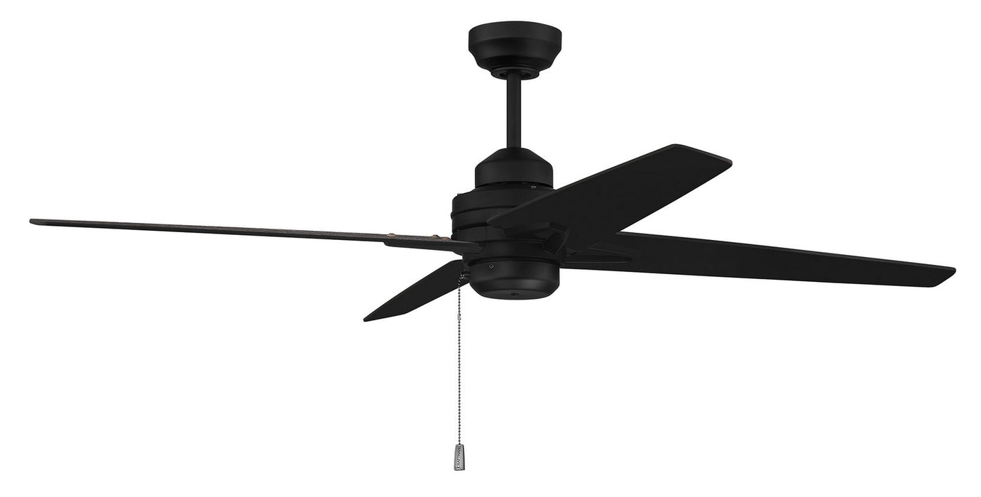 Craftmade MDE52FB4 52"Ceiling Fan, Flat Black
