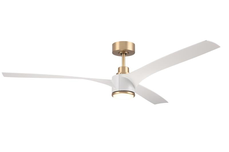 Craftmade PHB60SB3 60"Ceiling Fan, Satin Brass